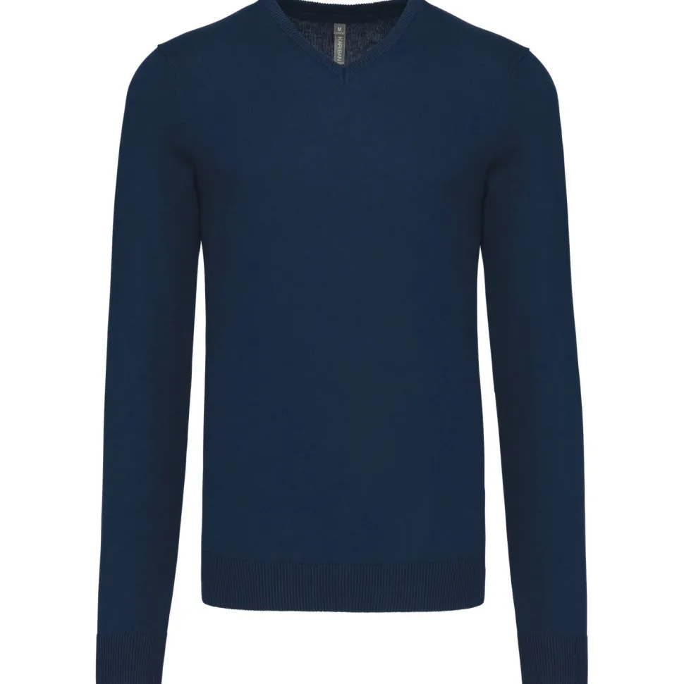 Kariban K965 - Pull Col V Homme en Coton et Acrylique