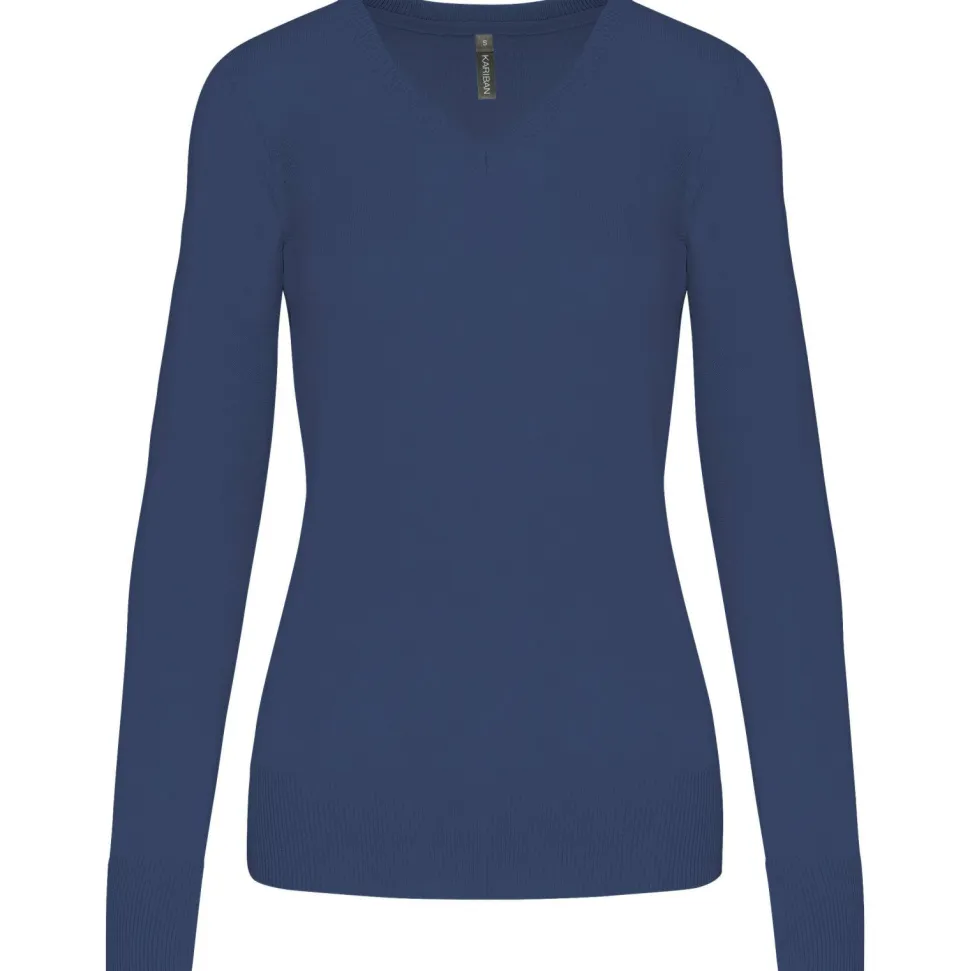 Kariban K966 - Pull Femme Col V en Coton et Acrylique