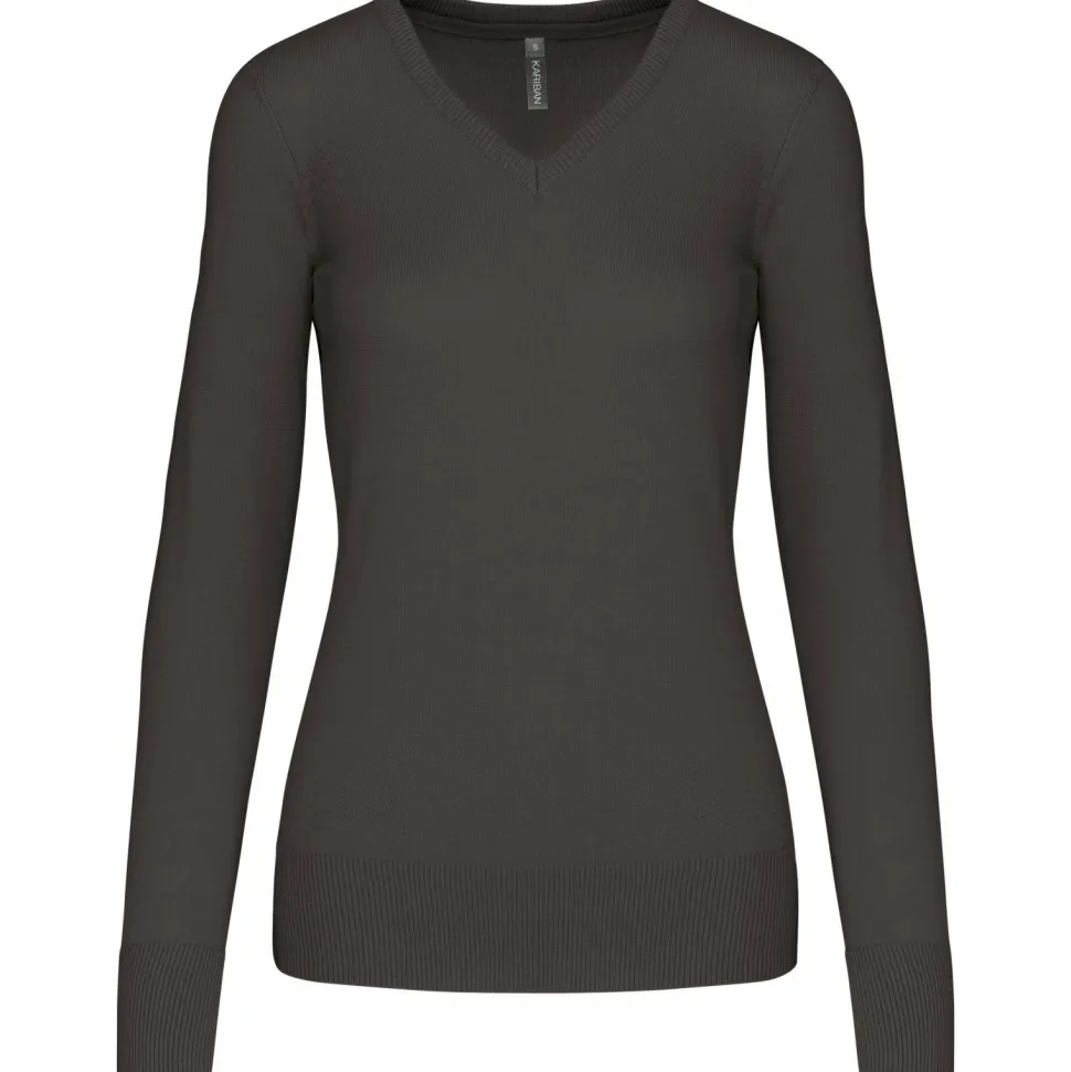 Kariban K966 - Pull Femme Col V en Coton et Acrylique