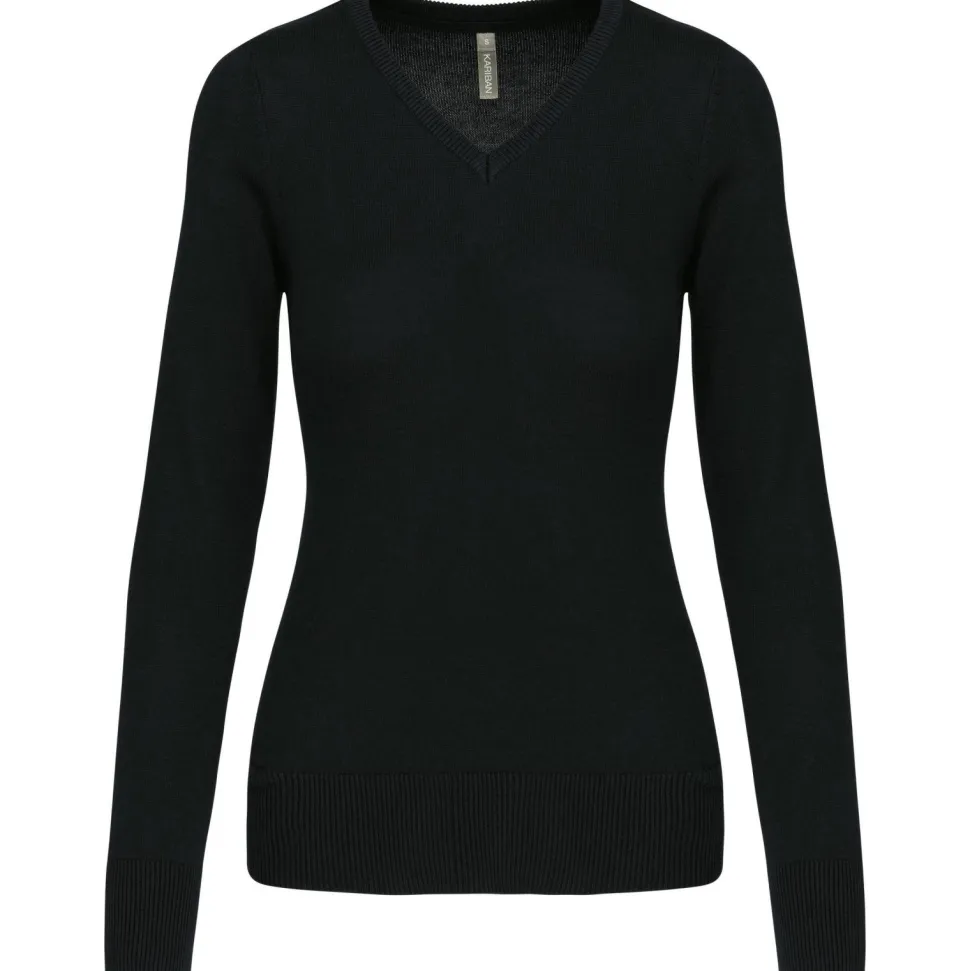 Kariban K966 - Pull Femme Col V en Coton et Acrylique