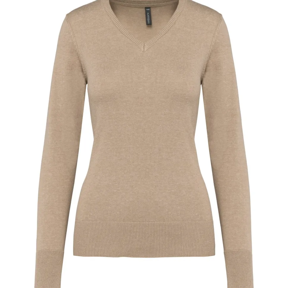 Kariban K966 - Pull Femme Col V en Coton et Acrylique