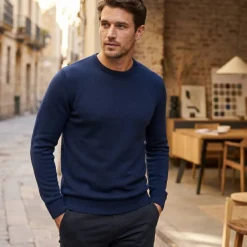 Kariban K967 - Pull Homme Col Rond en Coton et Acrylique