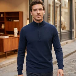 Kariban K970 - Pull Homme Zippé Style Ajusté