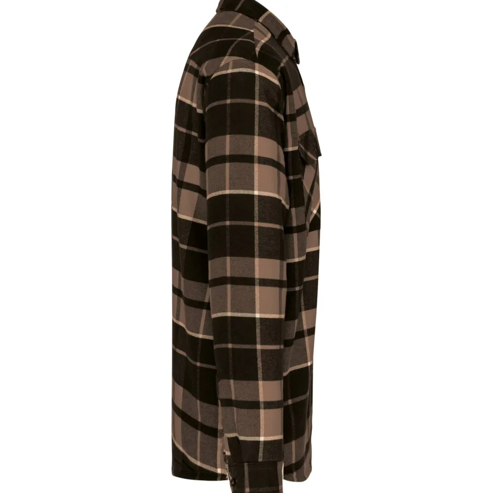 Kariban K579 - Surchemise à carreaux doublée sherpa