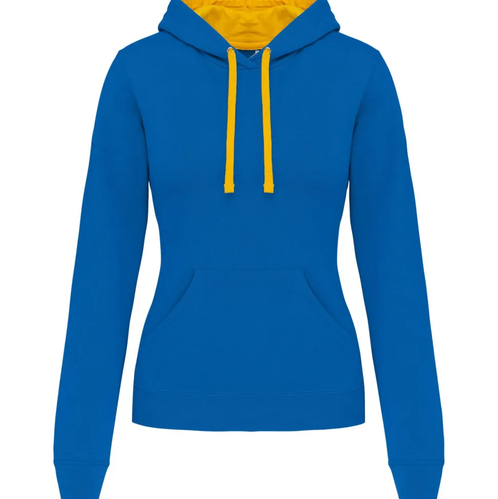 Kariban K465 - Sweat-shirt capuche contrastée femme