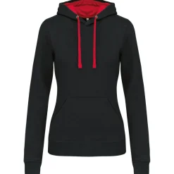 Kariban K465 - Sweat-shirt capuche contrastée femme