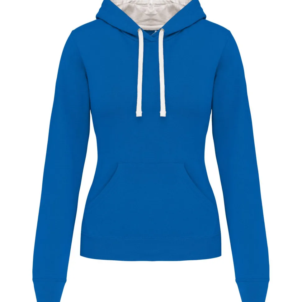 Kariban K465 - Sweat-shirt capuche contrastée femme