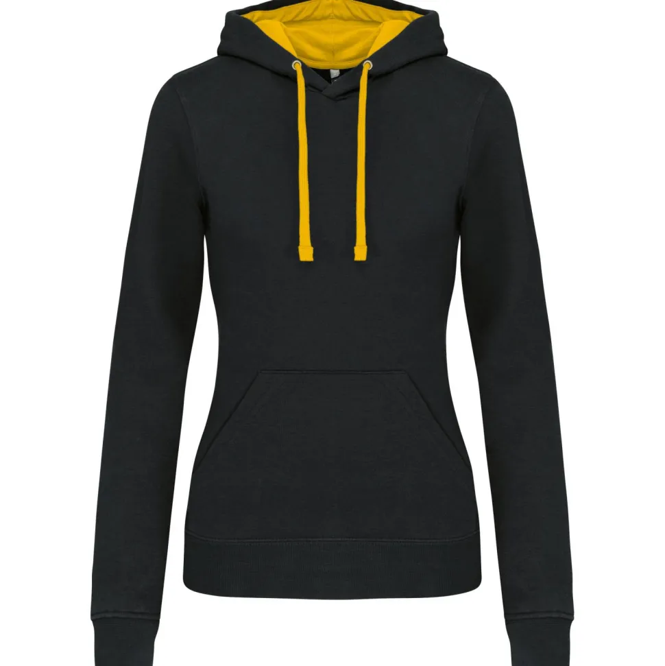 Kariban K465 - Sweat-shirt capuche contrastée femme