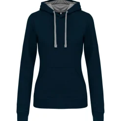 Kariban K465 - Sweat-shirt capuche contrastée femme