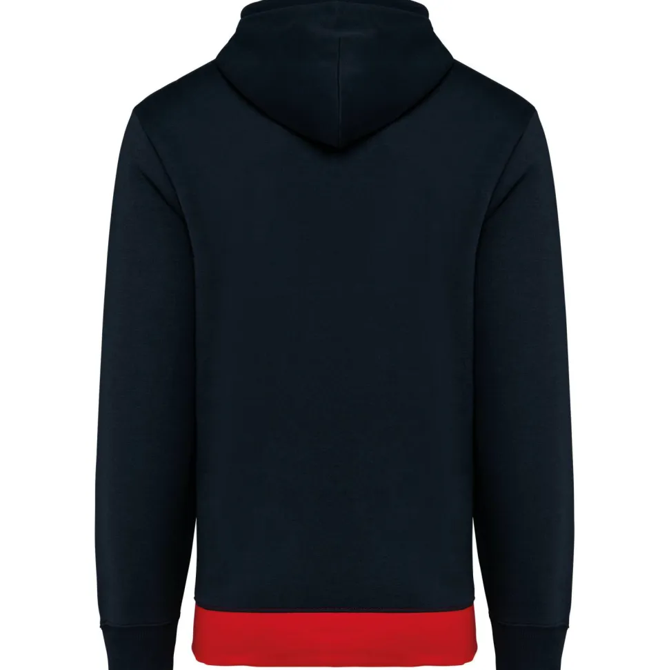 Kariban K4016 - Sweat-shirt tricolore à capuche unisexe