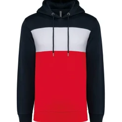 Kariban K4016 - Sweat-shirt tricolore à capuche unisexe