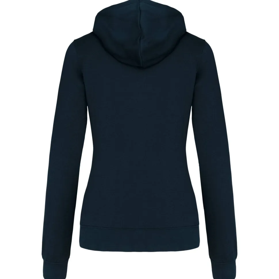 Kariban K467 - Sweat-shirt zippé capuche contrastée femme