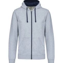 Kariban K466 - Sweat-shirt zippé capuche contrastée