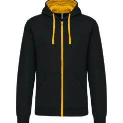 Kariban K466 - Sweat-shirt zippé capuche contrastée