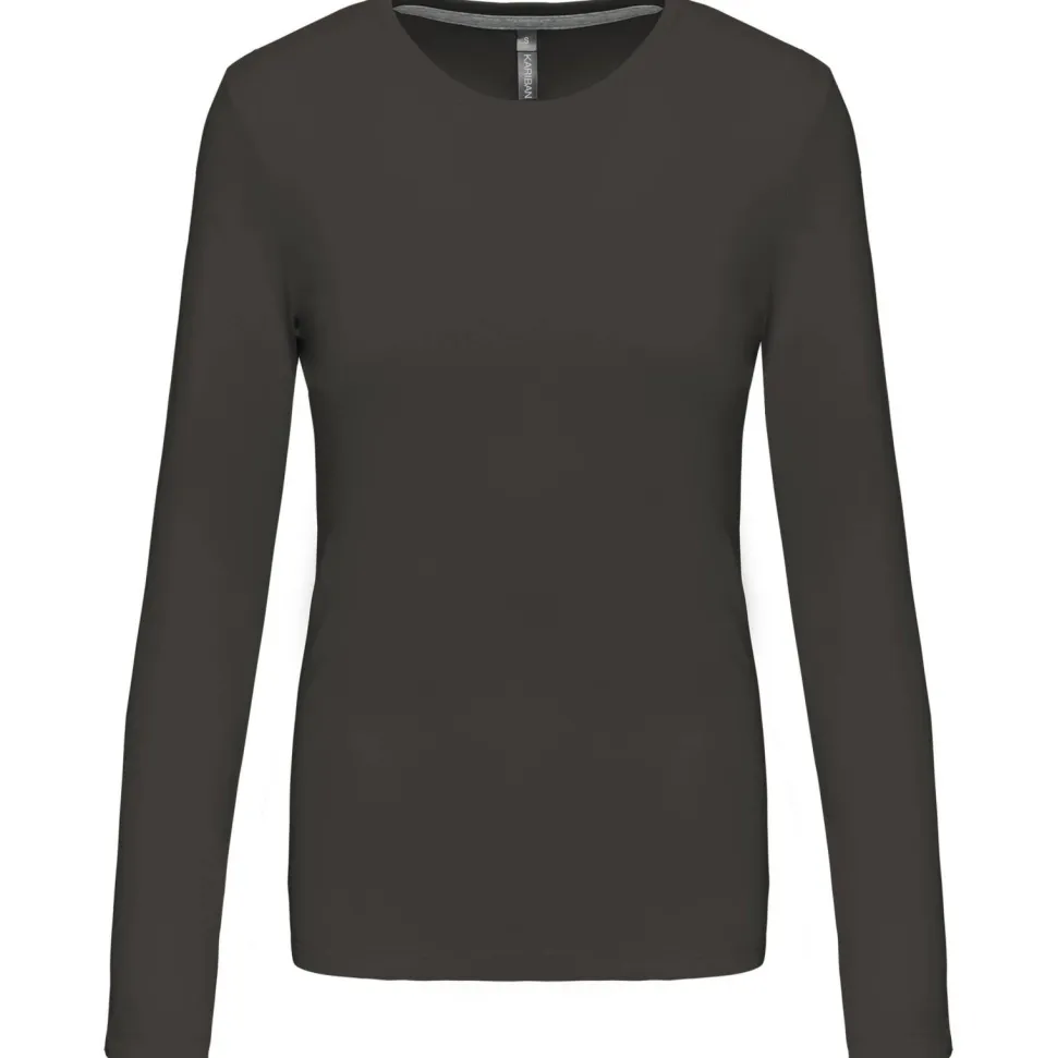 Kariban K383 - T-SHIRT COL ROND MANCHES LONGUES FEMME