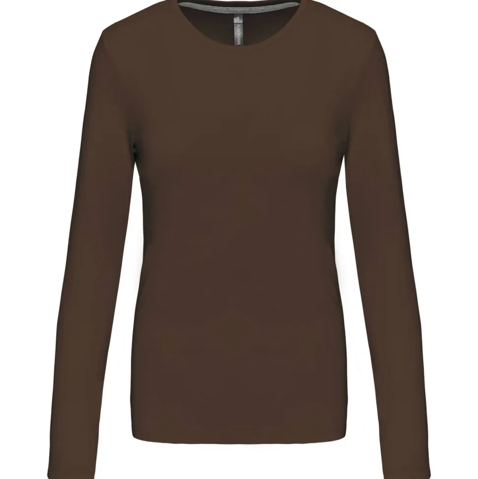 Kariban K383 - T-SHIRT COL ROND MANCHES LONGUES FEMME