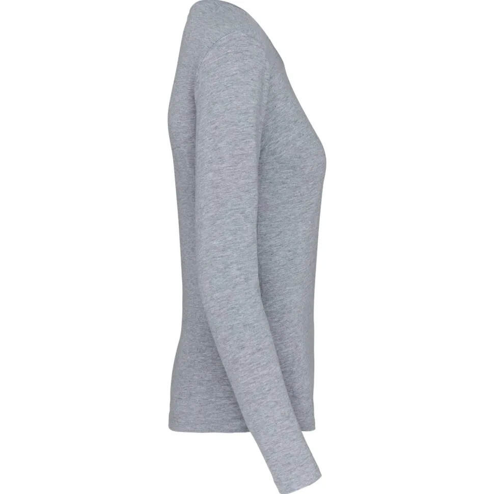 Kariban K383 - T-SHIRT COL ROND MANCHES LONGUES FEMME