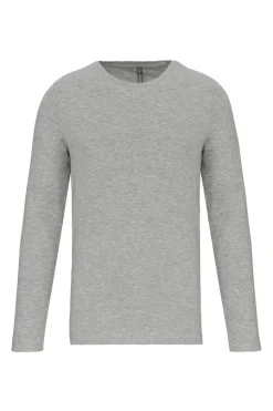 Kariban K3016 - T-shirt col rond manches longues homme