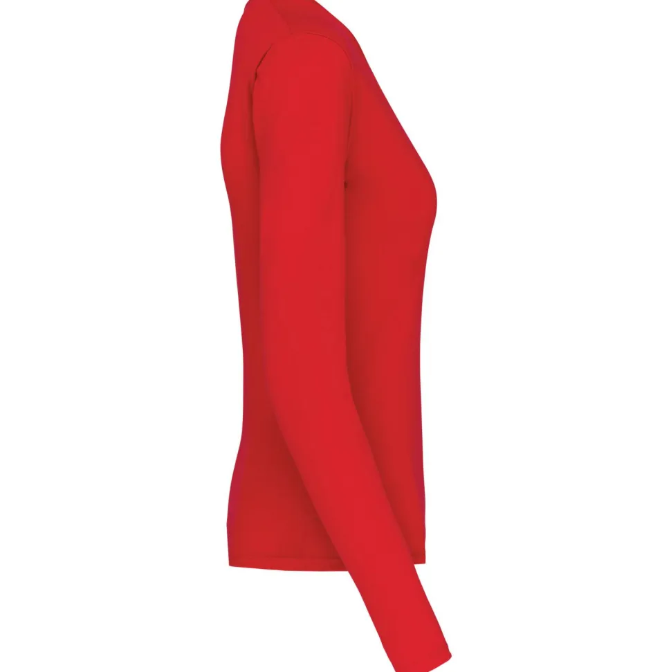Kariban K382 - T-SHIRT COL V MANCHES LONGUES FEMME