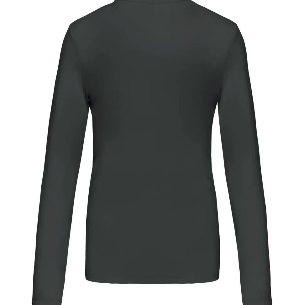 Kariban K382 - T-SHIRT COL V MANCHES LONGUES FEMME