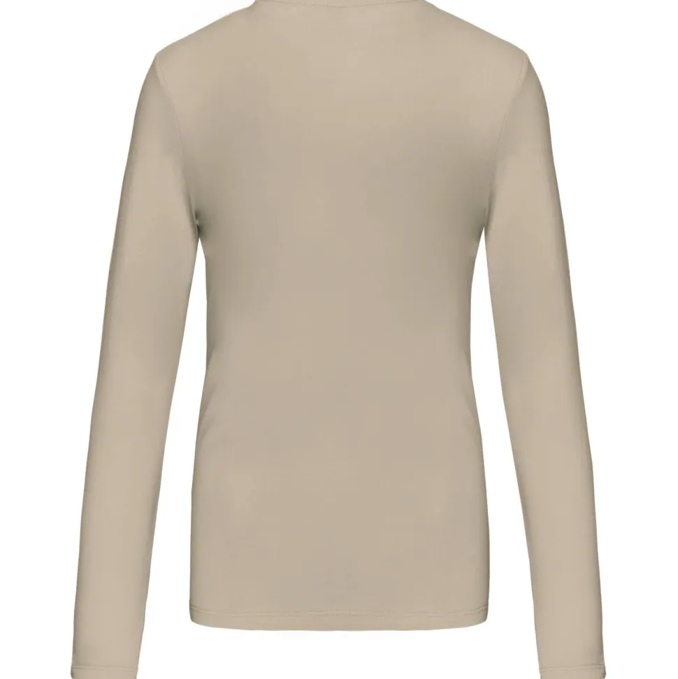 Kariban K382 - T-SHIRT COL V MANCHES LONGUES FEMME