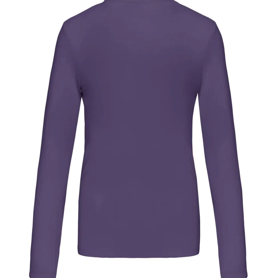 Kariban K382 - T-SHIRT COL V MANCHES LONGUES FEMME