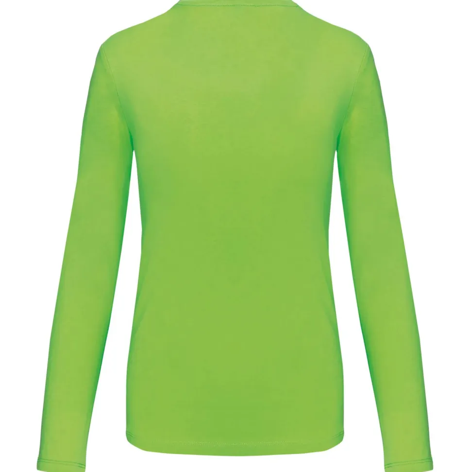 Kariban K382 - T-SHIRT COL V MANCHES LONGUES FEMME