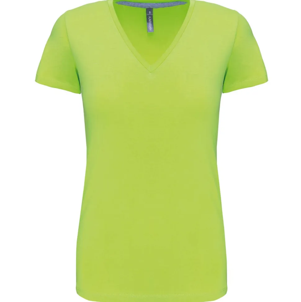 Kariban K381 - T-SHIRT COL V MANCHES COURTES FEMME