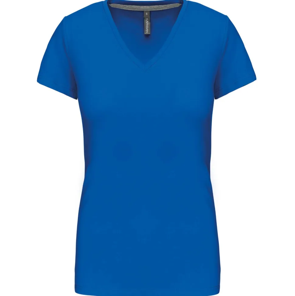 Kariban K381 - T-SHIRT COL V MANCHES COURTES FEMME
