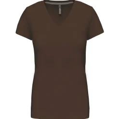 Kariban K381 - T-SHIRT COL V MANCHES COURTES FEMME
