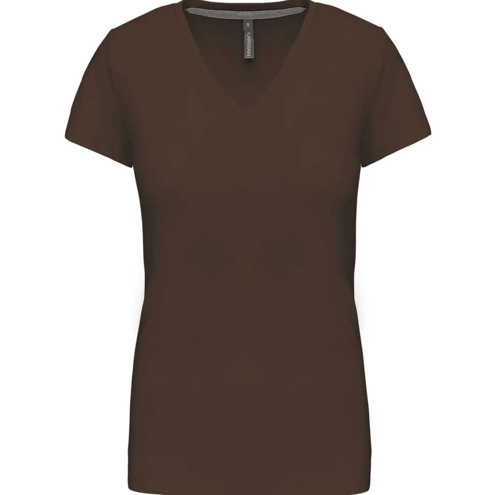 Kariban K381 - T-SHIRT COL V MANCHES COURTES FEMME