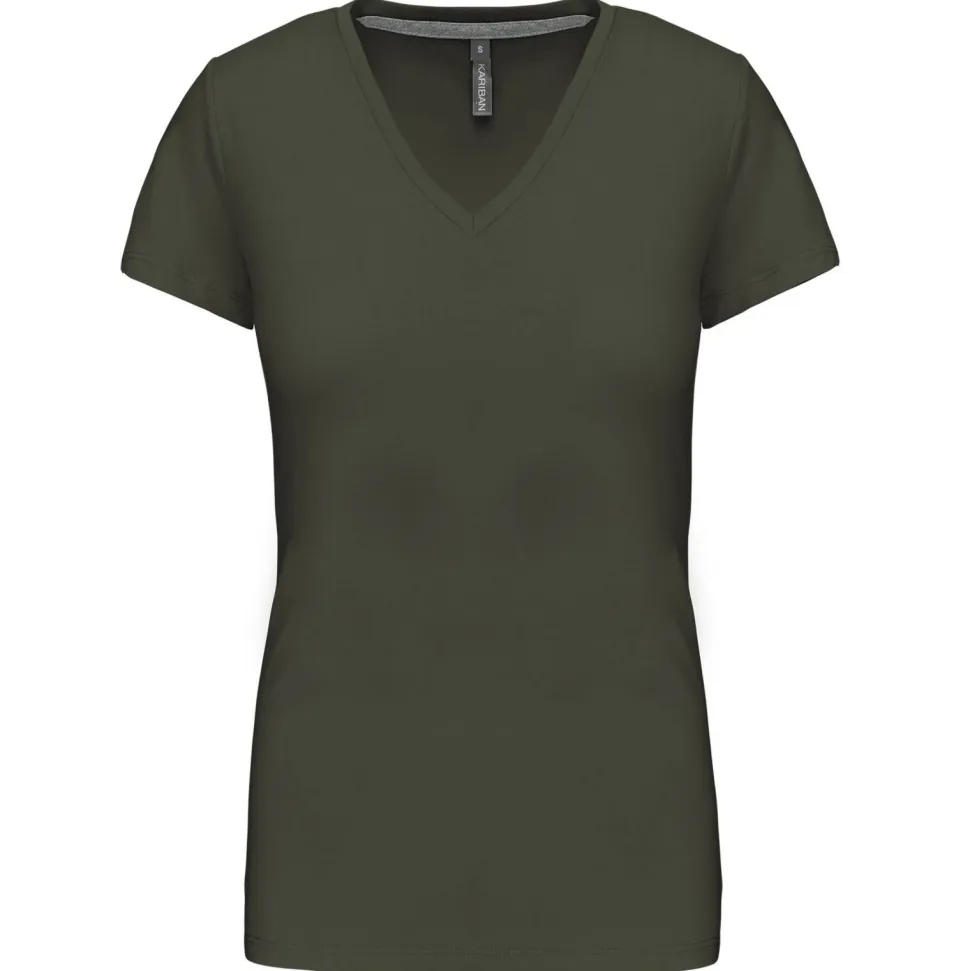Kariban K381 - T-SHIRT COL V MANCHES COURTES FEMME
