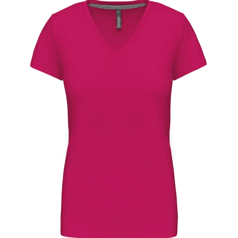 Kariban K381 - T-SHIRT COL V MANCHES COURTES FEMME