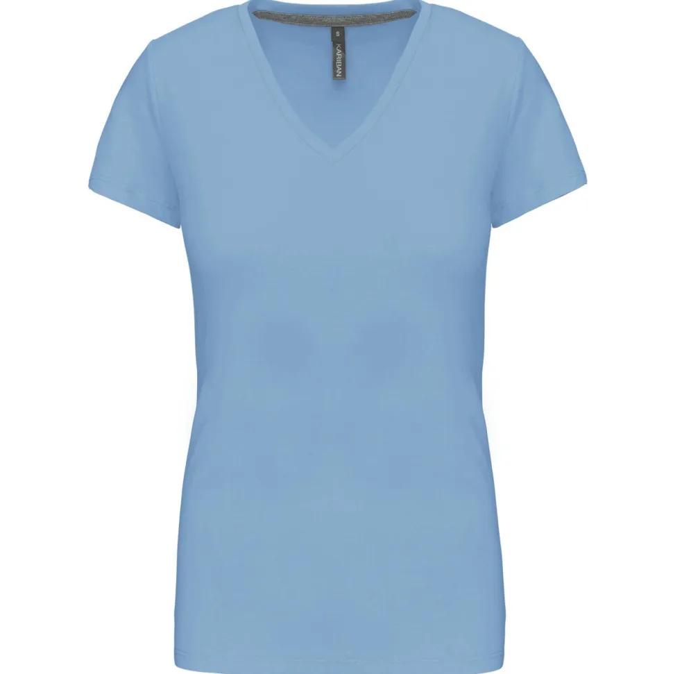 Kariban K381 - T-SHIRT COL V MANCHES COURTES FEMME