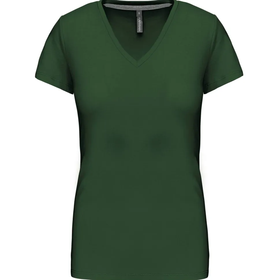 Kariban K381 - T-SHIRT COL V MANCHES COURTES FEMME