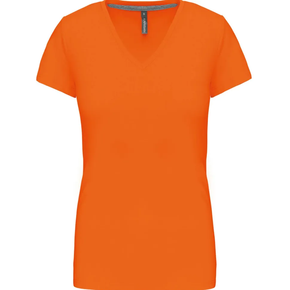 Kariban K381 - T-SHIRT COL V MANCHES COURTES FEMME