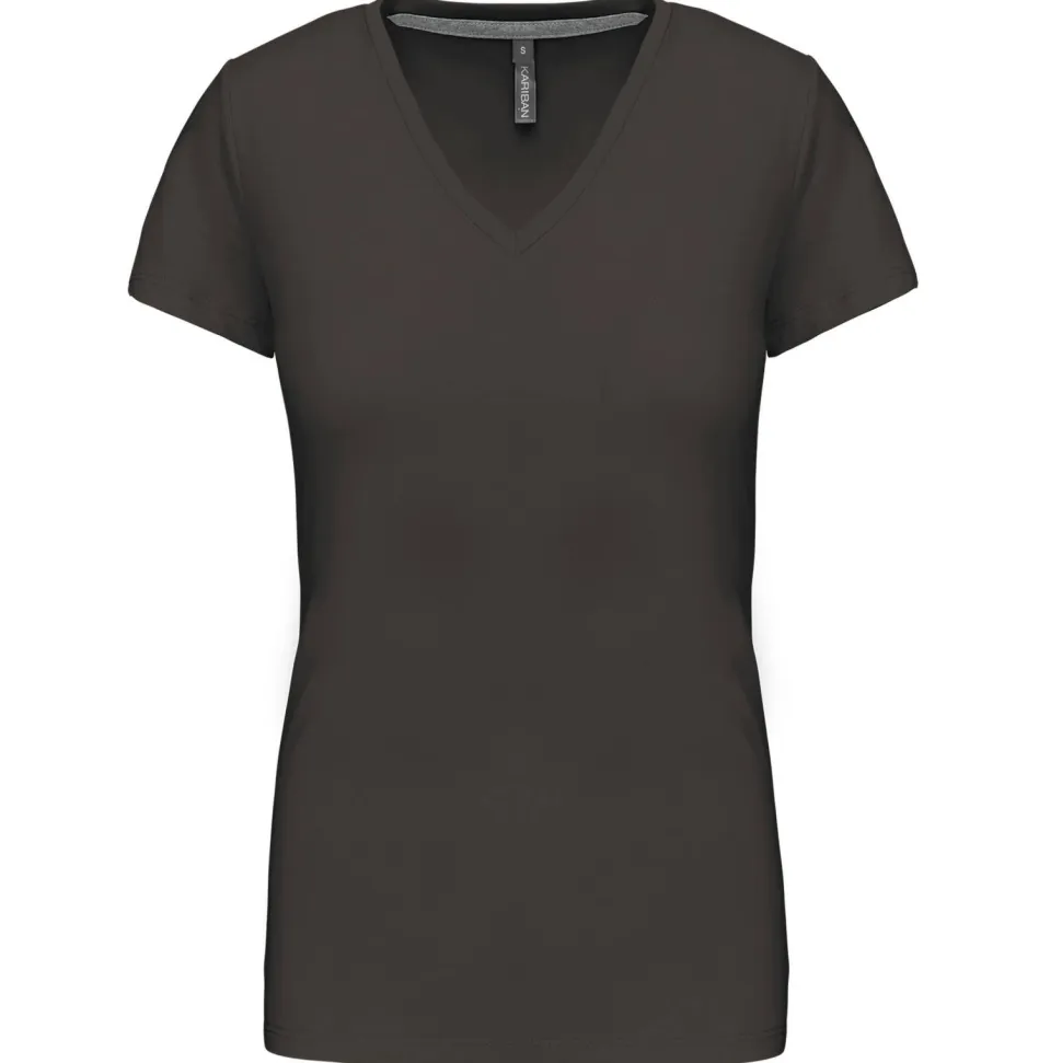 Kariban K381 - T-SHIRT COL V MANCHES COURTES FEMME