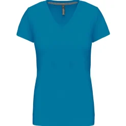 Kariban K381 - T-SHIRT COL V MANCHES COURTES FEMME