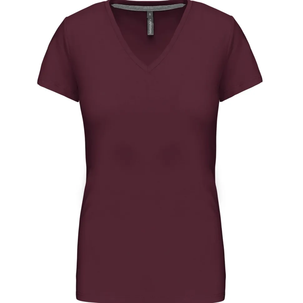 Kariban K381 - T-SHIRT COL V MANCHES COURTES FEMME