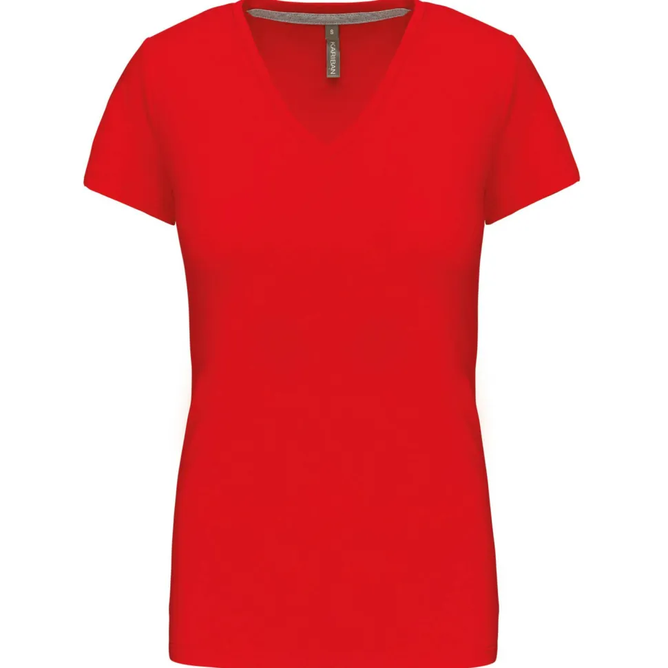 Kariban K381 - T-SHIRT COL V MANCHES COURTES FEMME