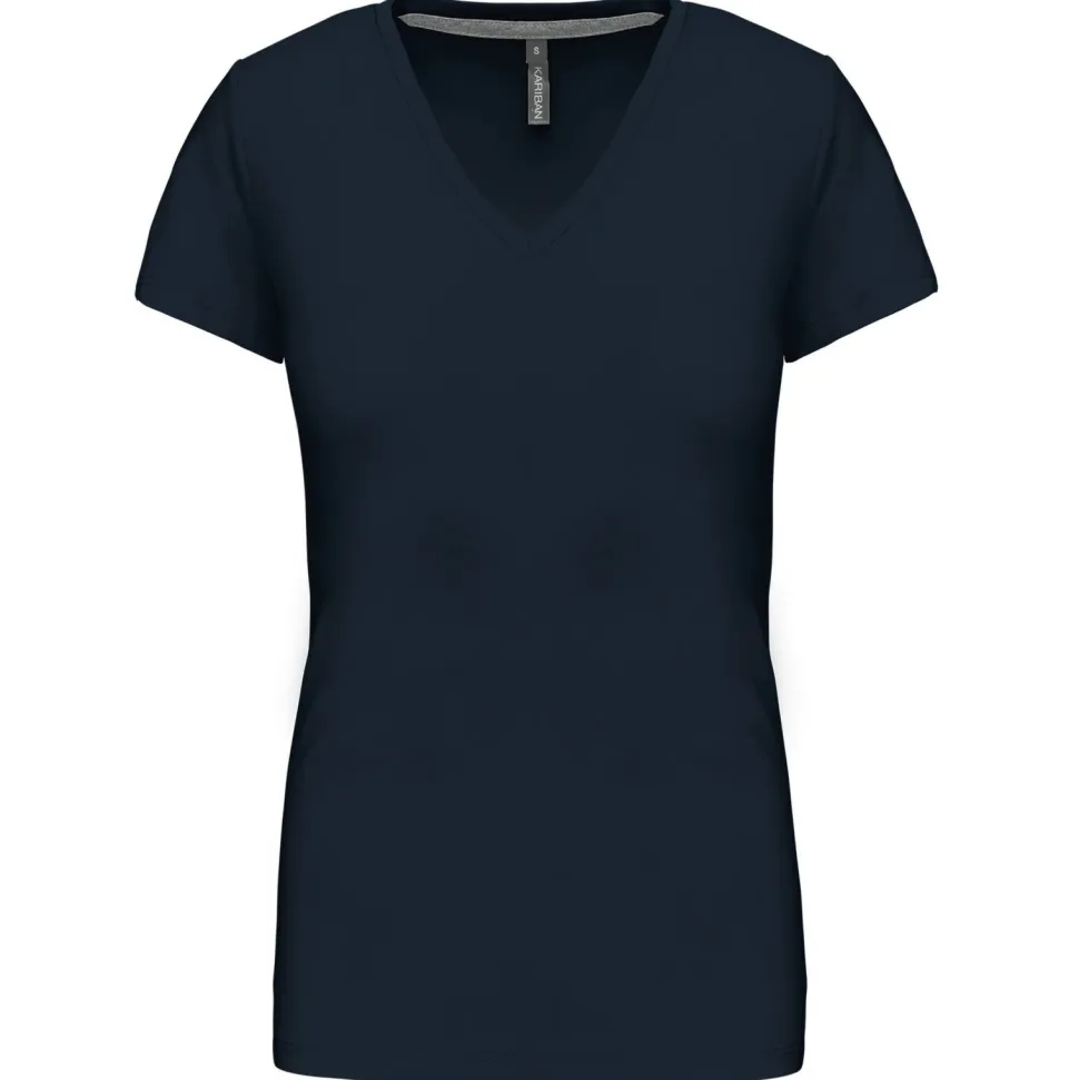 Kariban K381 - T-SHIRT COL V MANCHES COURTES FEMME