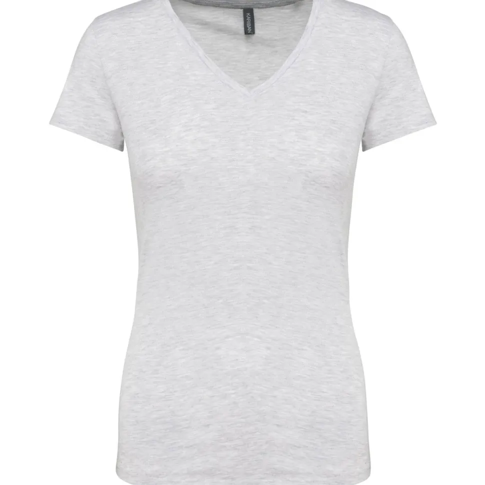 Kariban K381 - T-SHIRT COL V MANCHES COURTES FEMME