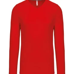 Kariban K358 - T-SHIRT COL V MANCHES LONGUES