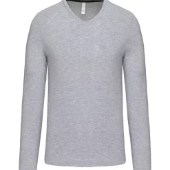 Kariban K358 - T-SHIRT COL V MANCHES LONGUES