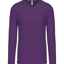 Kariban K358 - T-SHIRT COL V MANCHES LONGUES