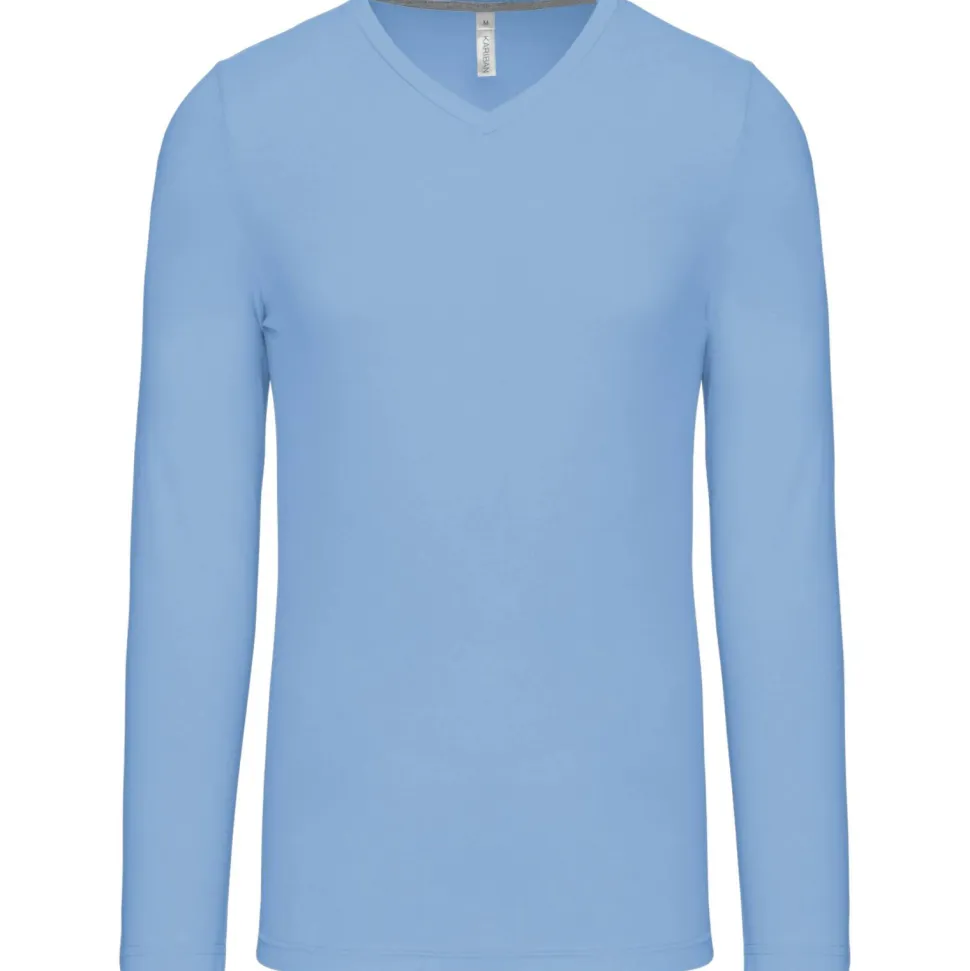 Kariban K358 - T-SHIRT COL V MANCHES LONGUES