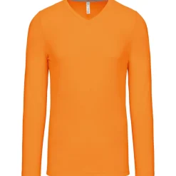 Kariban K358 - T-SHIRT COL V MANCHES LONGUES