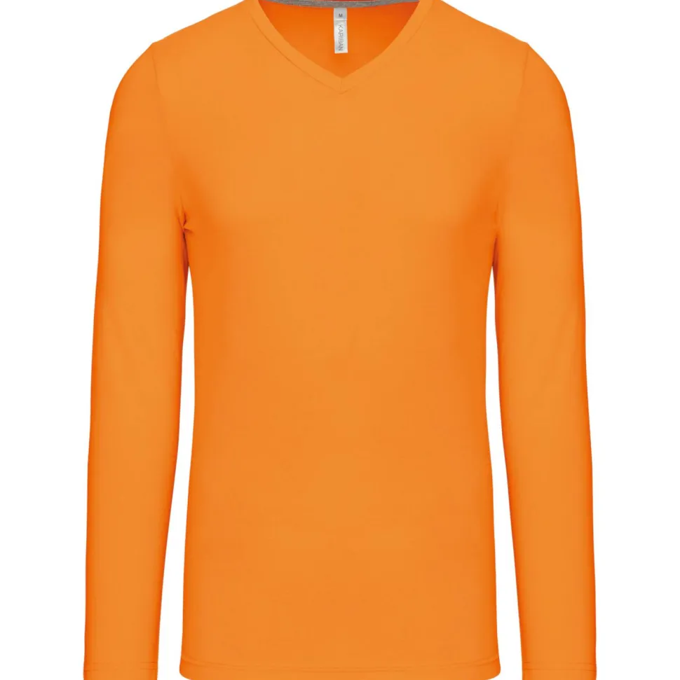 Kariban K358 - T-SHIRT COL V MANCHES LONGUES