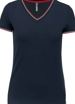 Kariban K394 - T-shirt maille piquée col V femme