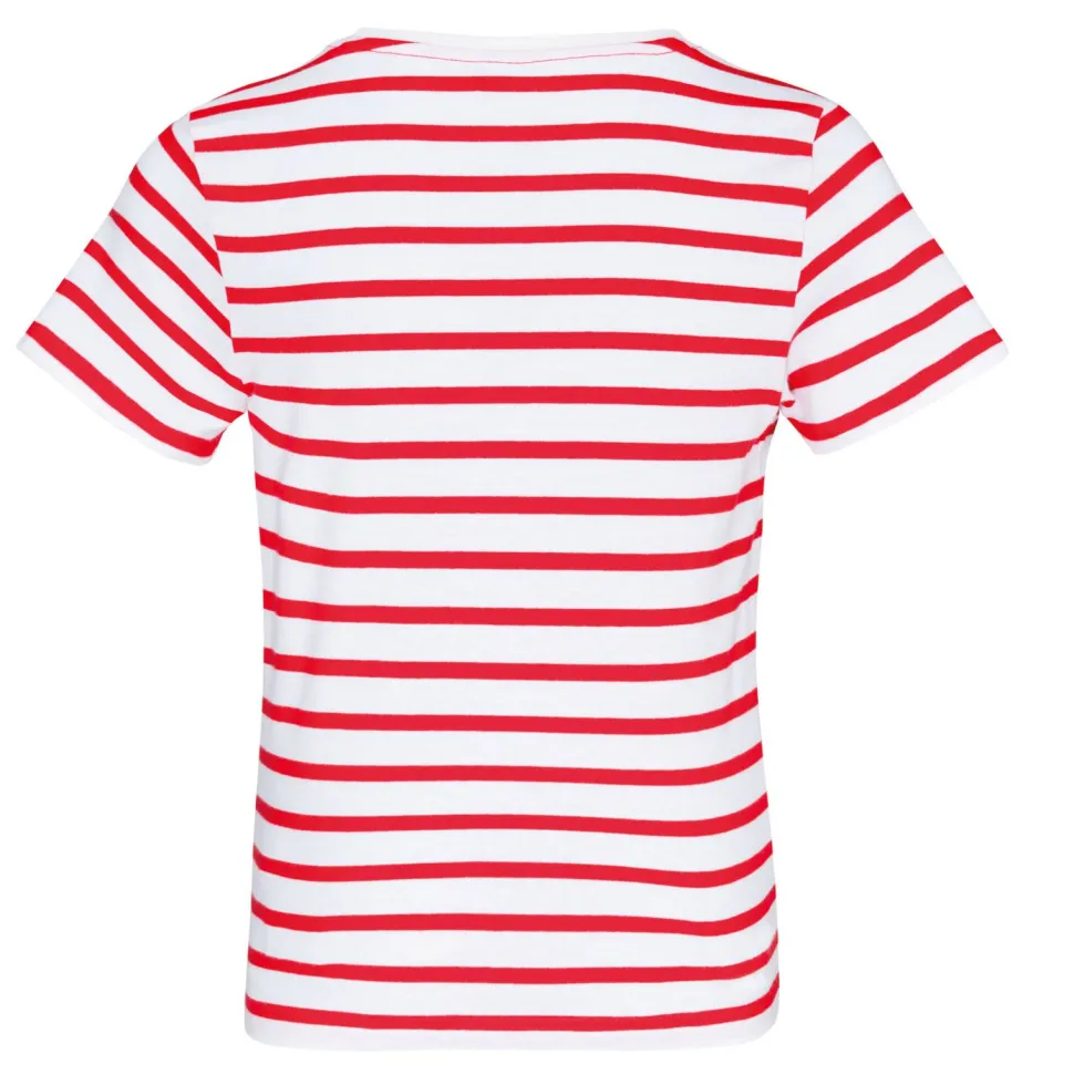 Kariban K379 - T-shirt rayé marin avec poche manches courtes enfant